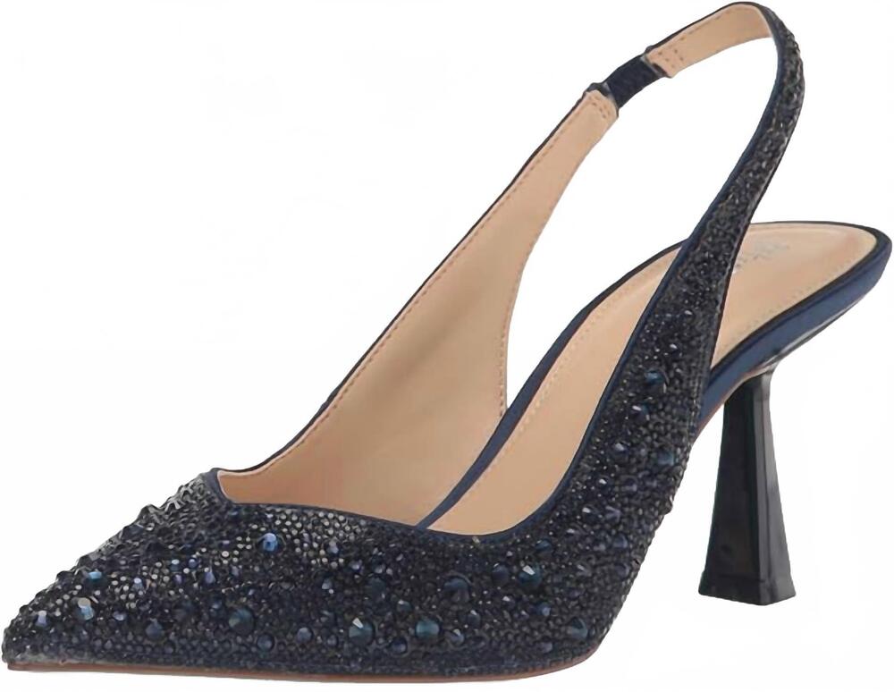 NEW BETSEY JOHNSON women's clark pump in navy
